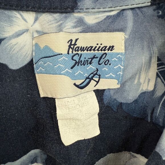 Hawaiian Shirt Company Blue and White Floral Casual Men’s Shirt Size M Approx - Picture 3 of 4